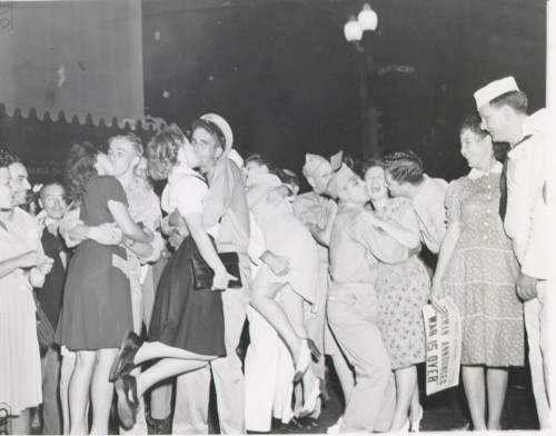 Vj Day-Celebration Over Announcement Of Japan'S Surrender. Nyc 8-14-45 - Cpl ArchivesEverett Collection History - Item # VAREVCHBDVJDACL003