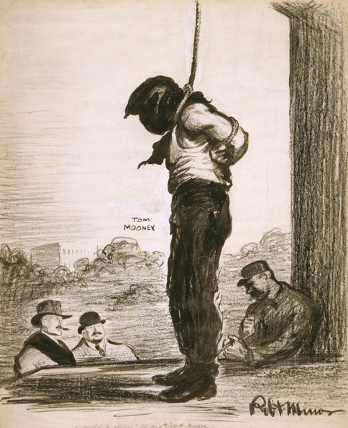Political Cartoon Showing Tom Mooney About To Be Executed By Hanging History - Item # VAREVCHISL019EC268