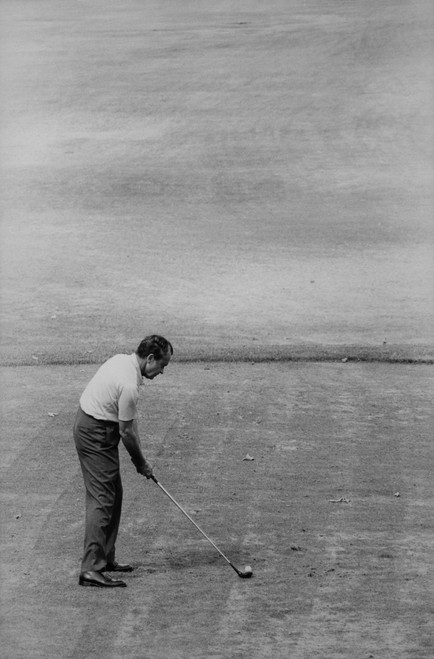 Richard Nixon Playing Golf. Aug. 26 1970. History - Item # VAREVCHISL032EC195