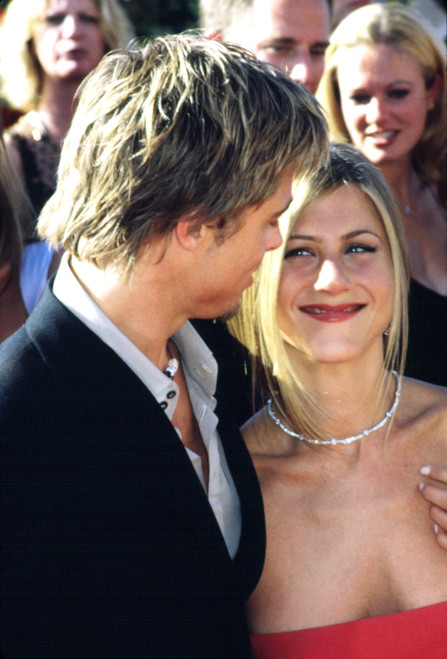 Brad Pitt With Wife Jennifer Aniston At The 2000 Emmy Awards, 900 Celebrity - Item # VAREVCPSDBRPIHR005