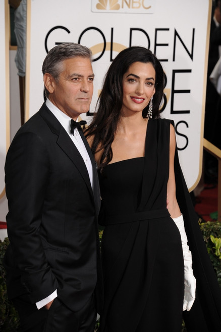 George Clooney, Amal Alamuddin At Arrivals For The 72Nd Annual Golden Globe Awards 2015 - Part 1, The Beverly Hilton Hotel, Beverly Hills, Ca January 11, 2015. Photo By Linda WheelerEverett Collection Celebrity - Item # VAREVC1511J18A1109