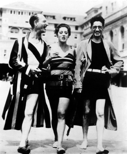 George S. Kaufman With Comedian Julius Tannen And Wife Beatrice Kaufman In Atlantic City History - Item # VAREVCPBDGEKACS001