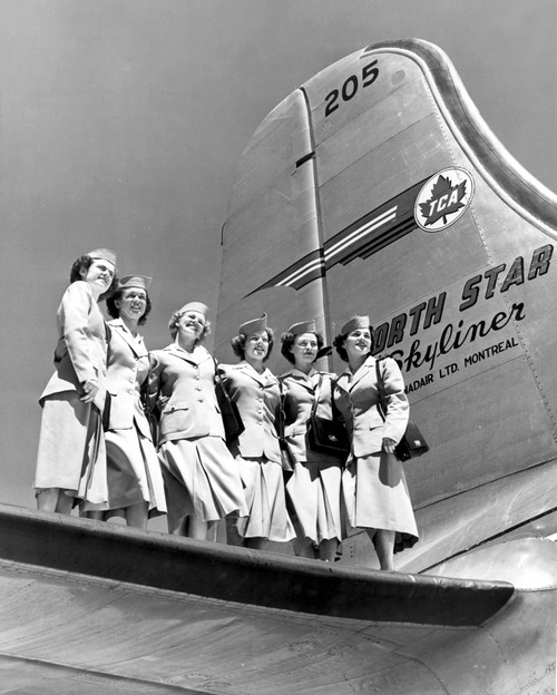 Stewardesses Of The Trans-Canada Air Lines North Star. Courtesy Csu Archives  Everett Collection History - Item # VAREVCHBDAVIACS003