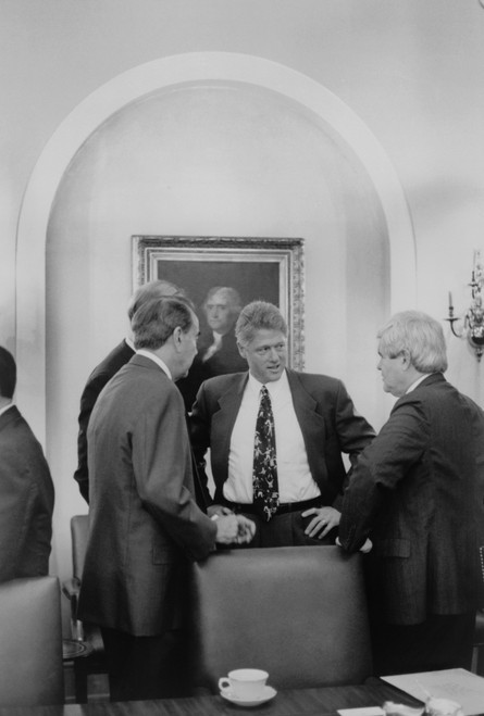 President Bill Clinton Meet With Republican Congressional Leaders In 1993. L-R Senate Minority Leader History - Item # VAREVCHISL039EC943