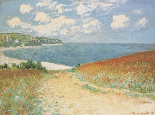 Chemin Dans Les Bl?S � Pourville, 1882 Poster Print by Claude Monet - Item # VARPDX117559