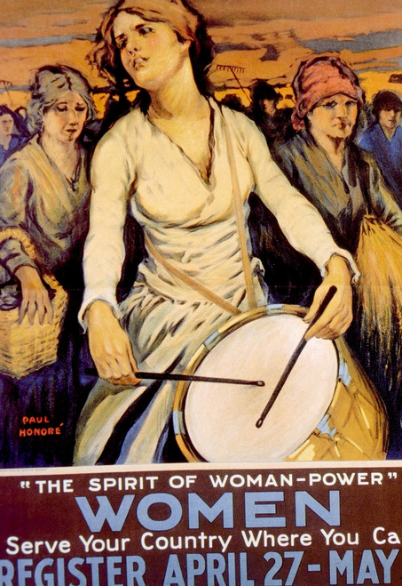 World War I American Homefront Service Poster By Paul Honore History - Item # VAREVCH4DWOWAEC020