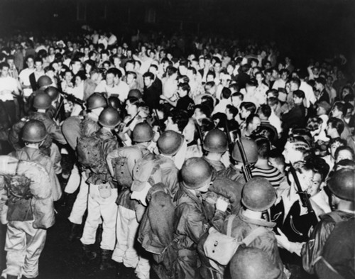 National Guardsmen With Rifles And Bayonets In Cicero History - Item # VAREVCHISL033EC732