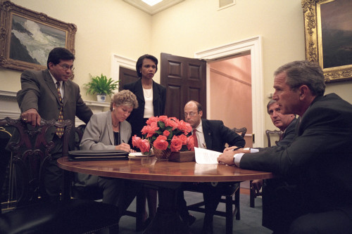 Oval Office Meeting On The Evening Of Sept. 11 History - Item # VAREVCHISL039EC885