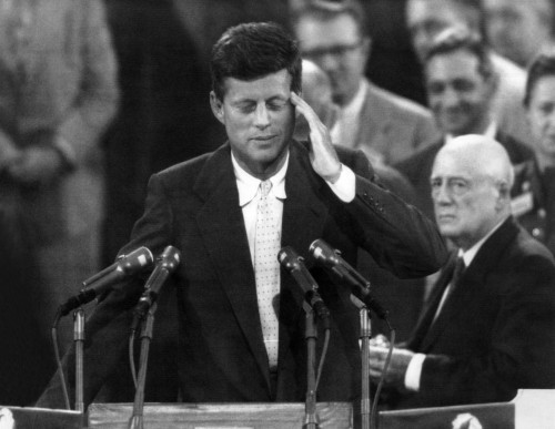 Sen. John Kennedy After His Narrow Defeat For The 1956 Democratic Vice Presidential Nomination. He Spoke To The Convention History - Item # VAREVCCSUA001CS103