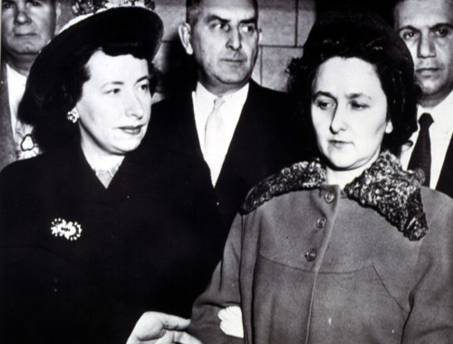 Ethel Rosenberg Leaves Courtroom After She & Husband Julius Were Sentenced To Death History - Item # VAREVCPBDROSECS001
