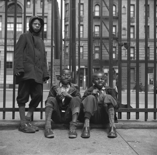 Three African American Boys In Harlem. May 1943 Photo By Gordon Parks. History - Item # VAREVCHISL033EC202