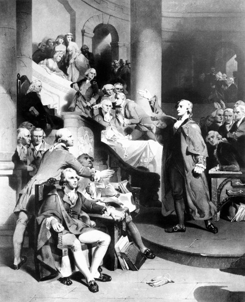 Patrick Henry During His Famous Speech History - Item # VAREVCPBDPAHECS001