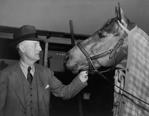 Charles Howard Admiring His Horse Seabiscuit History - Item # VAREVCHISL039EC397