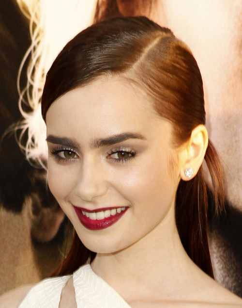 Lily Collins At Arrivals For The Mortal Instruments City Of Bones Premiere, Arclight Cinemas' Cinerama Dome, Los Angeles, Ca August 12, 2013. Photo By Emiley SchweichEverett Collection Celebrity - Item # VAREVC1312G02QW026
