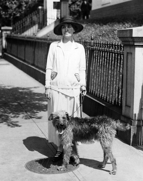 First Lady Grace Coolidge Takes The Dog Out For A Walk History - Item # VAREVCHBDCACOCS008