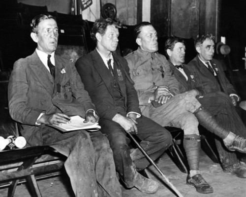 Wounded And Decorated Veterans At Bonus Army Convention. They Are Among 1 History - Item # VAREVCCSUA001CS726