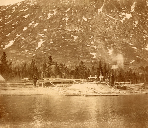 Steam-Powered Sawmill On The Shore Of Lake Bennett In The Yukon Territory History - Item # VAREVCHISL021EC282
