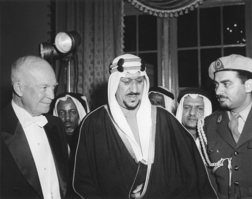 President Eisenhower With Saudi Arabia King History - Item # VAREVCHISL039EC025 President Eisenhower With Saudi Arabia King History - Item # VAREVCHISL039EC025