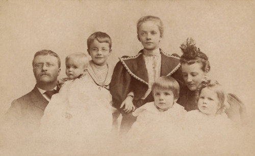 Theodore Roosevelt And His Family During The 1894 Christmas Season. L-R Theodore Roosevelt Holding Archibald History - Item # VAREVCHISL043EC858