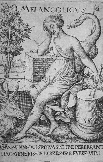 The Melancholic Personality Was Depressed And Thought To Be Caused By The Dominance Of The Humor Yellow Bile. It Is Personified By Young Woman History - Item # VAREVCHISL015EC240