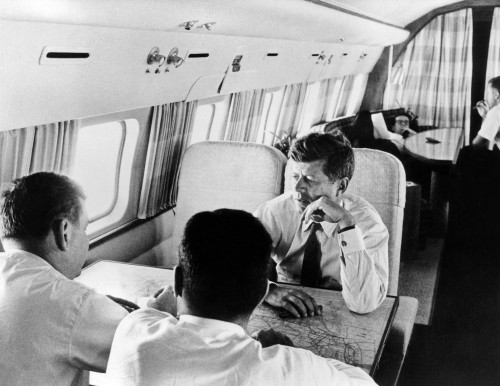 Senator John Kennedy Meeting With Campaign Advisors On His Private Airplane During The 1960 Presidential Election. Csu ArchivesEverett Collection History - Item # VAREVCCSUA001CS256