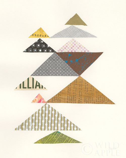 Modern Abstract Triangles Ii Poster Print by Courtney Prahl - Item # VARPDX36310