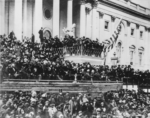 Abraham Lincoln'S Delivering His Second Inaugural Address - Item # VAREVCHISL006EC003