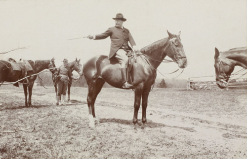 Theodore Roosevelt Selecting A Member Of The Outing Party For The Next Jump Over The Hurdles. Chevy Chase Club History - Item # VAREVCHISL044EC778