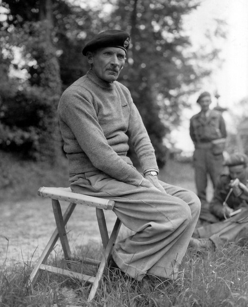 General Bernard Montgomery During A Press Conference In Normandy On June 11 History - Item # VAREVCHISL037EC605