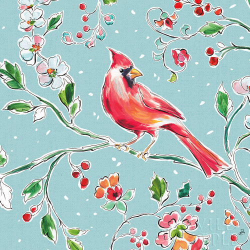 Holiday Wings Iv Blue Poster Print by Daphne Brissonnet - Item # VARPDX36750