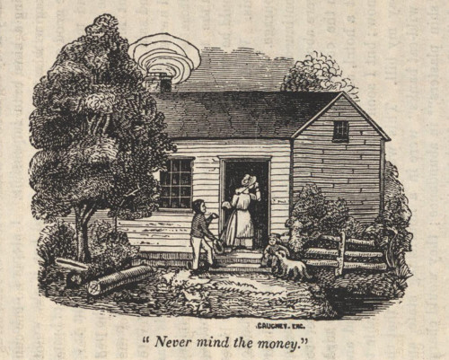 Never Mind The Money.' Fugitive Slave Henry Bibb'S Money Is Refused By A Woman Who Gave Him Food During His Escape From Kentucky To The North.   Engraving Taken From The Book History - Item # VAREVCHISL009EC234