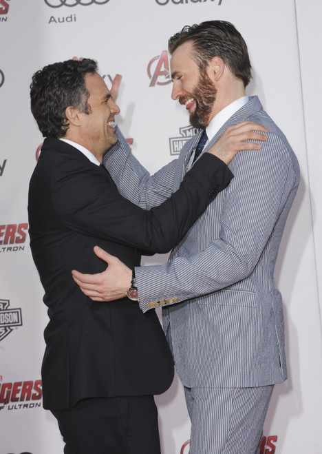 Mark Ruffalo, Chris Evans At Arrivals For The Avengers Age Of Ultron Premiere, The Dolby Theatre At Hollywood And Highland Center, Los Angeles, Ca April 13, 2015. Photo By Elizabeth GoodenoughEverett Collection Celebrity - Item # VAREVC1513A02UH143