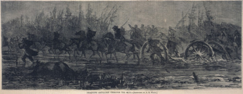 The Civil War. Dragging Artillery Through The Mud History - Item # VAREVCHCDLCGCEC933