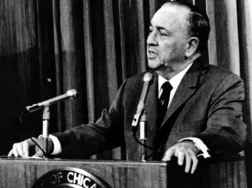 Richard J. Daley Speaks At Press Conference About Democrat Nomination Of Hubert Humphrey History - Item # VAREVCPBDRIDACS005