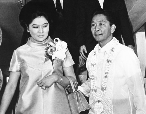 President Ferdinand Marcos Of The Philippines And His Wife In Imelda Romualcez Marcos. April 15 History - Item # VAREVCCSUB002CS444