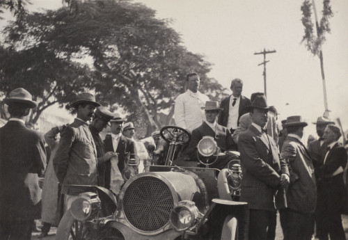 President Theodore Roosevelt Standing In A Car At Caguas History - Item # VAREVCHISL044EC995