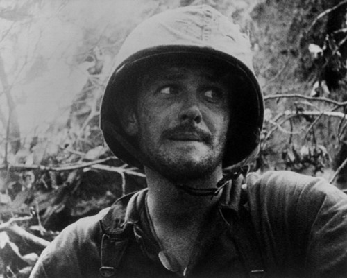 U.S. Marine In Battle Of Peleliu Island. Sept.-Nov. 1944. Peleliu Was The Sight Of Some Of The Toughest Fighting Between U.S. And Japanese Forces. World War 2 History - Item # VAREVCHISL036EC707
