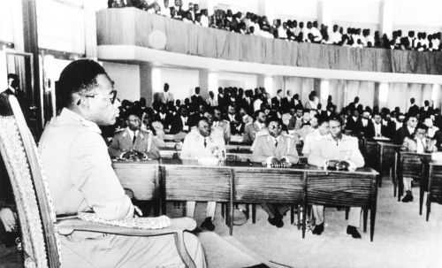 Joseph Mobutu Meets The Parliament In Leopoldville On Nov. 30 History - Item # VAREVCCSUB002CS515