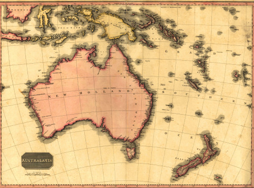 1818 Map Of Australia History - Item # VAREVCHISL001EC196