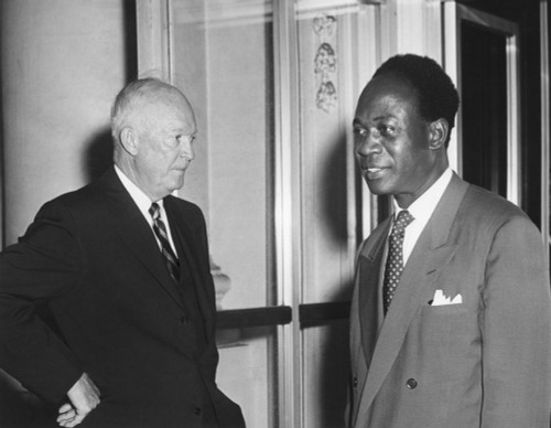 President Eisenhower With Kwame Nkrumah History - Item # VAREVCHISL039EC035