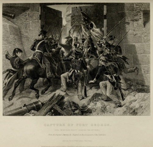 Capture Of Fort George. Col. Winfred Scott Lead Americans To Defeat British Forces And Captured The Fort George In Upper Canada. May 27 1813. History - Item # VAREVCHISL030EC291
