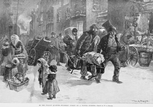 Homeward Bound Working Men Carrying Their Shovels And Axes History - Item # VAREVCHISL017EC122