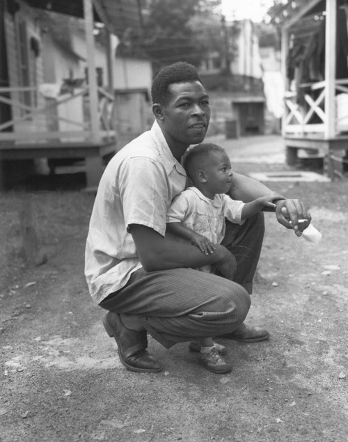 African American Miner With His Little Boy. Grant Town History - Item # VAREVCHISL038EC351