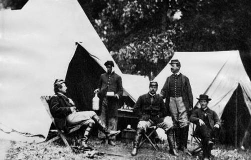 American Civil War A Group Of Union Officers History - Item # VAREVCHBDCIWACS020