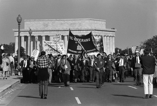 The March On The Pentagon. Pittsburgh Veterans For Peace At The March On The Pentagon. Oct. 21 History - Item # VAREVCHISL033EC287