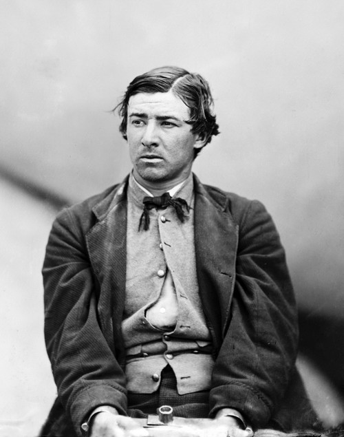 David E. Herold A Lincoln Assassination Conspirator In Maniacals At The Washington Navy Yard. This Photograph Was Taken On One Of The Monitors History - Item # VAREVCHISL005EC289