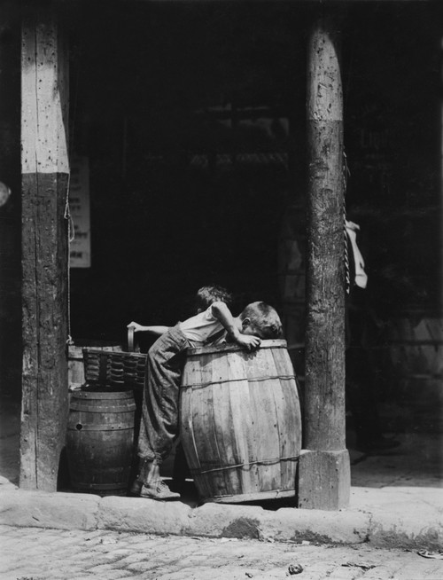 Small Boys Picking From Barrels History - Item # VAREVCHCDLCGCEC043
