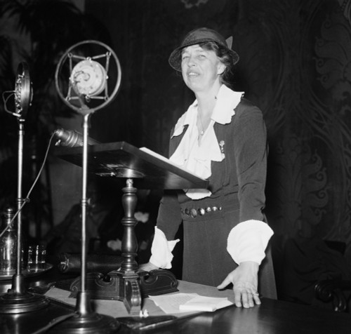 Eleanor Roosevelt Speaking At Red Cross Convention History - Item # VAREVCHISL035EC689