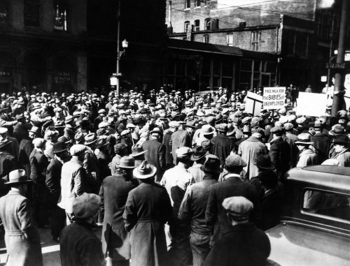 Demonstration Of Hundreds Of Unemployed In Kansas City History - Item # VAREVCCSUA001CS624