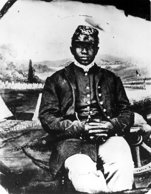 Civil War-Soldier In The 54Th Infantry During The Civil War.. Courtesy Csu Archives  Everett Collection History - Item # VAREVCHBDCIWACS010